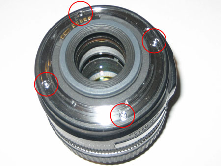 Metal lens screw lock